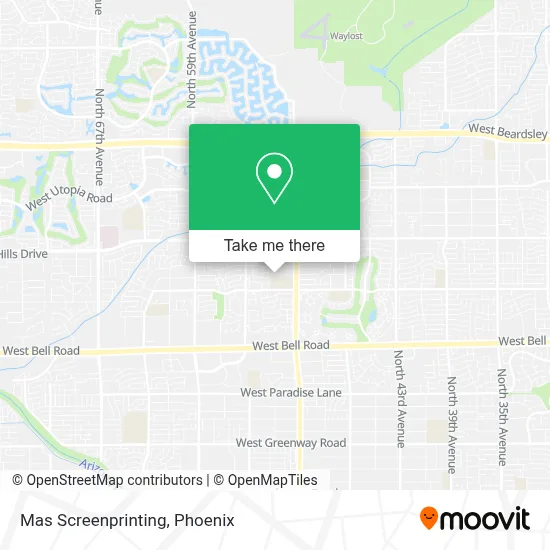 Mas Screenprinting map