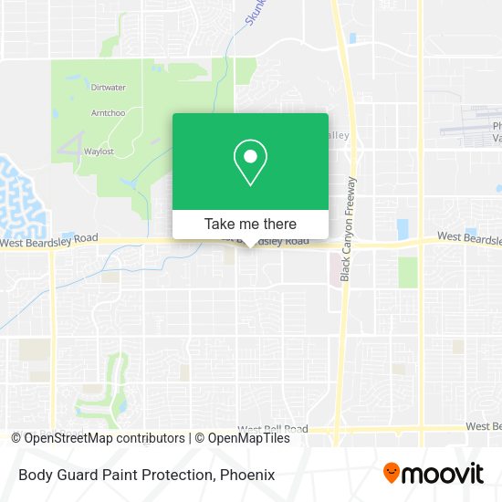 Body Guard Paint Protection map