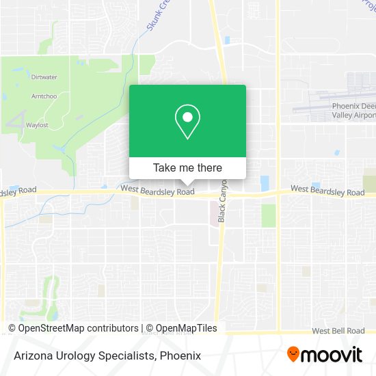 Arizona Urology Specialists map