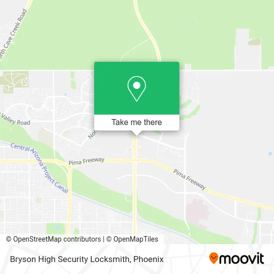 Bryson High Security Locksmith map
