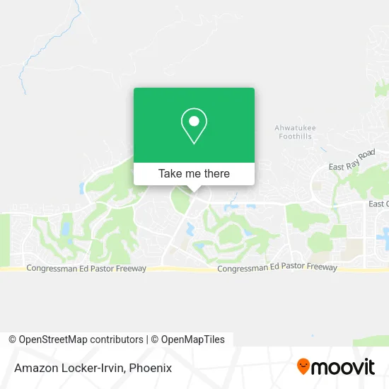 Mapa de Amazon Locker-Irvin