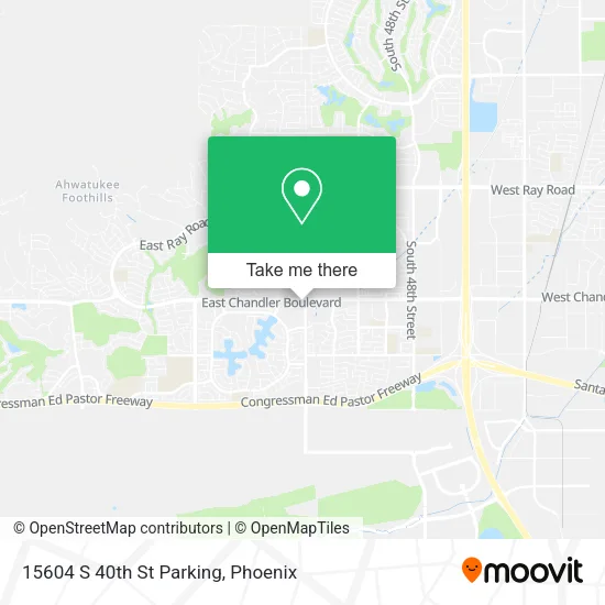 15604 S 40th St Parking map