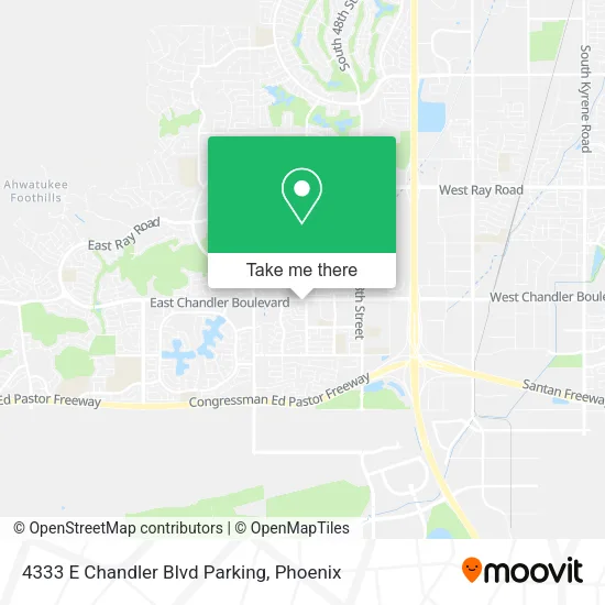 4333 E Chandler Blvd Parking map