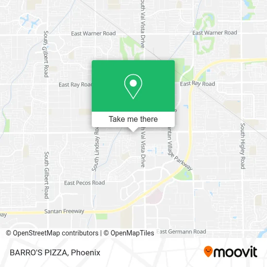 BARRO'S PIZZA map