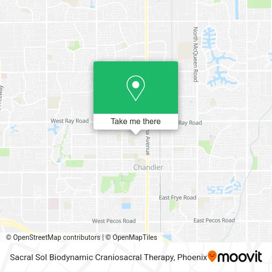 Sacral Sol Biodynamic Craniosacral Therapy map