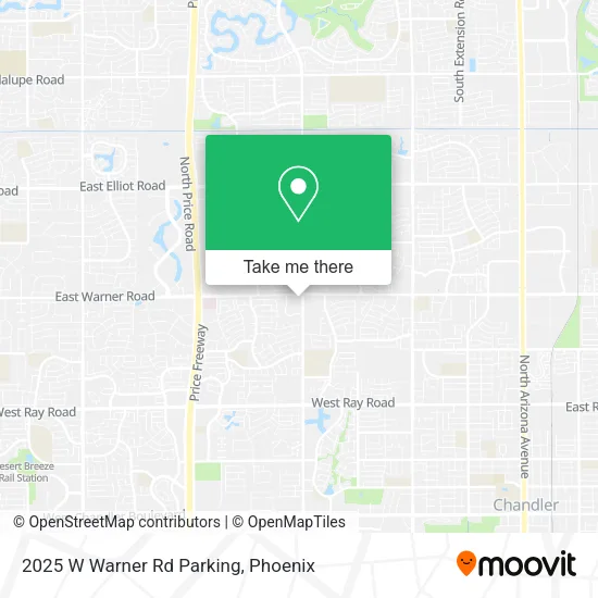 2025 W Warner Rd Parking map