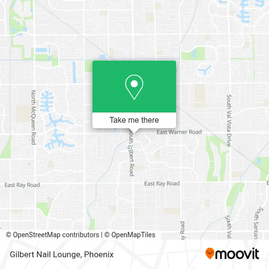 Gilbert Nail Lounge map