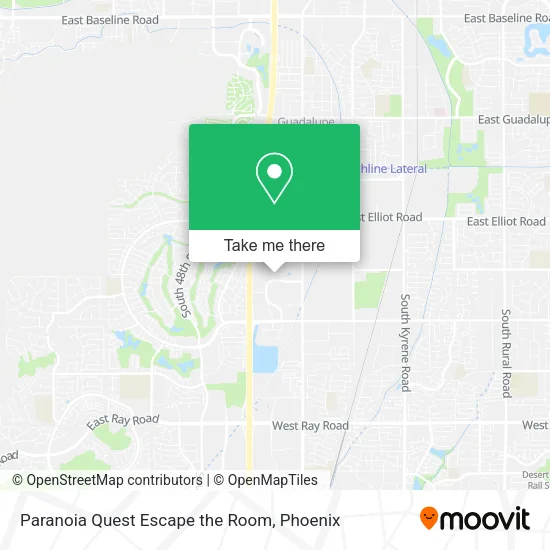 Mapa de Paranoia Quest Escape the Room