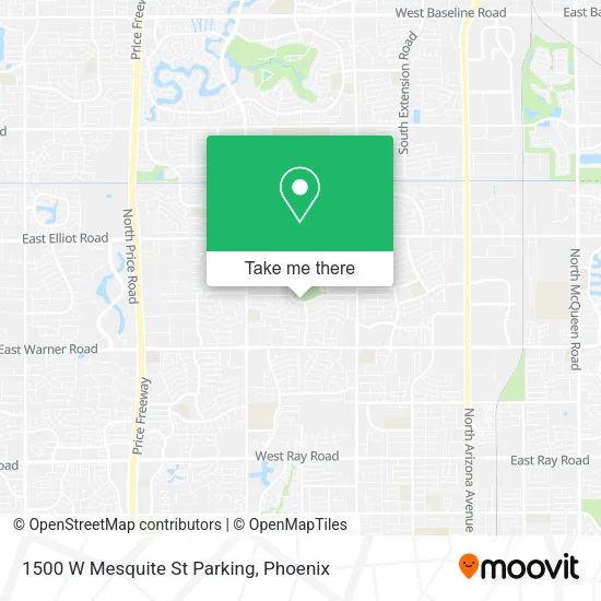 1500 W Mesquite St Parking map