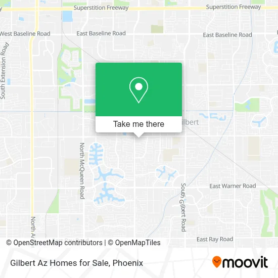 Gilbert Az Homes for Sale map