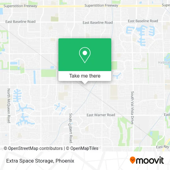 Extra Space Storage map