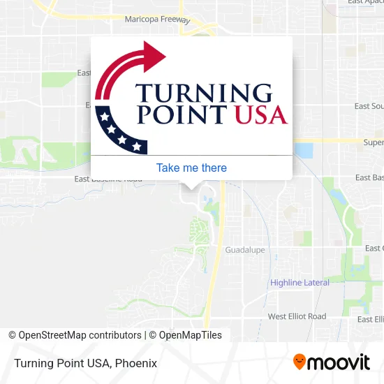 Mapa de Turning Point USA