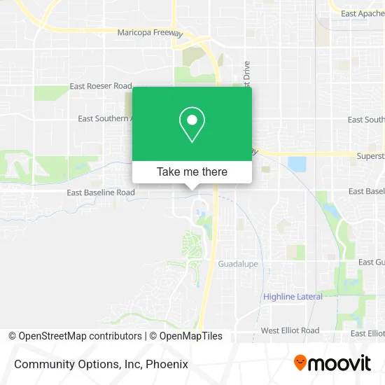 Community Options, Inc map