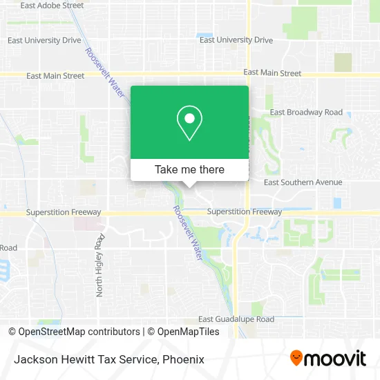 Jackson Hewitt Tax Service map