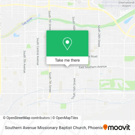 Southern Avenue Missionary Baptist Church map