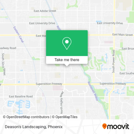 Deason's Landscaping map