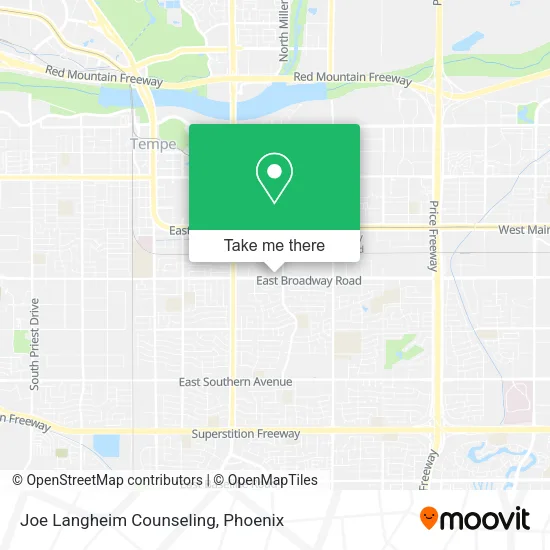 Joe Langheim Counseling map