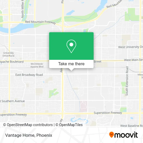 Vantage Home map