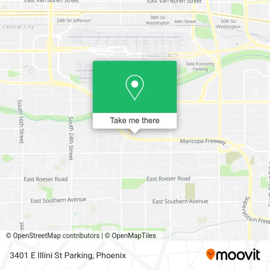 3401 E Illini St Parking map