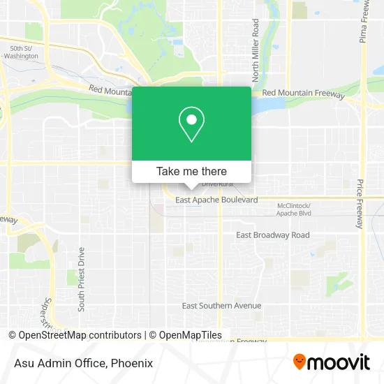 Asu Admin Office map
