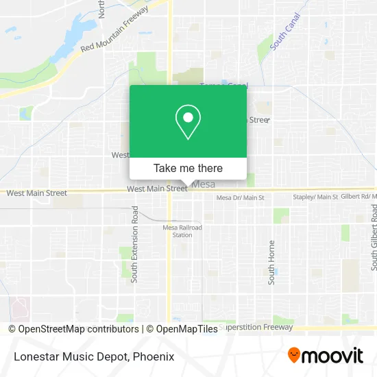 Lonestar Music Depot map