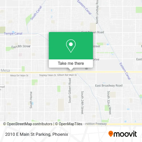 Mapa de 2010 E Main St Parking