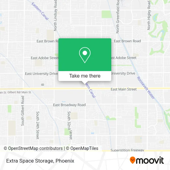 Extra Space Storage map