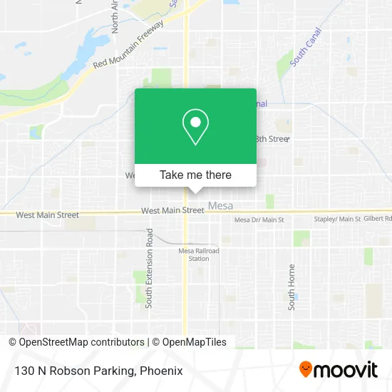 130 N Robson Parking map