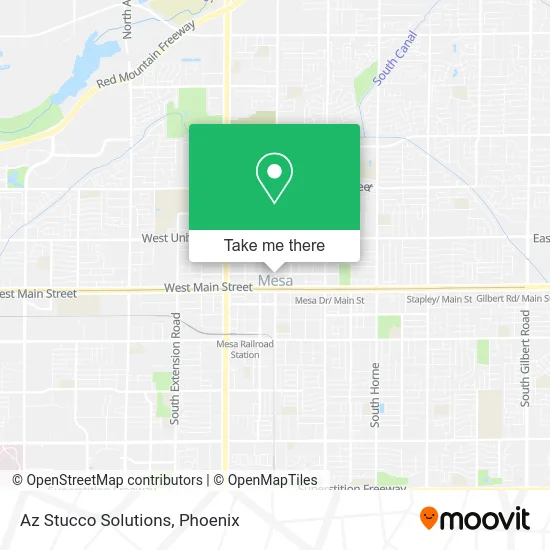 Az Stucco Solutions map