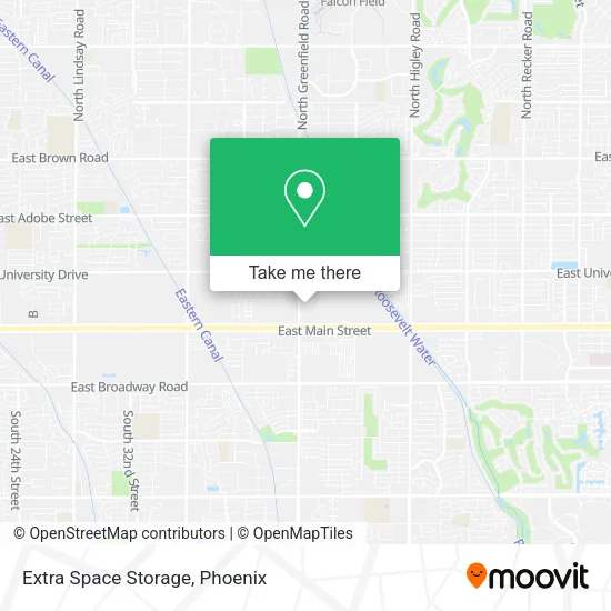 Extra Space Storage map