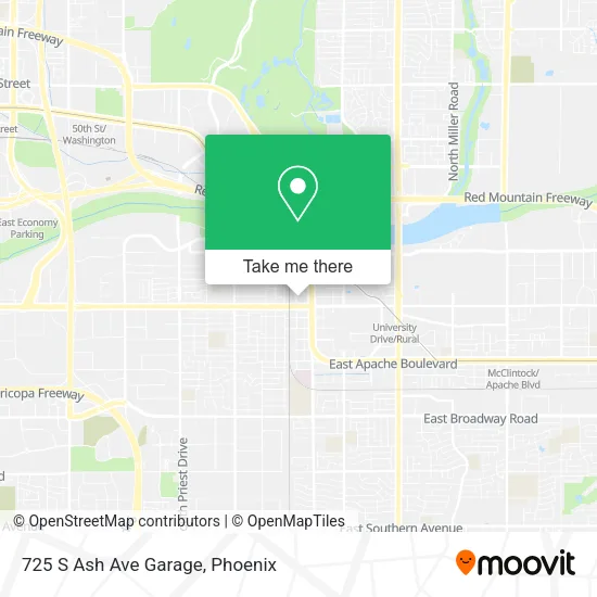 725 S Ash Ave Garage map