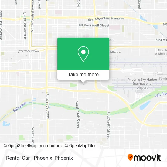 Rental Car - Phoenix map
