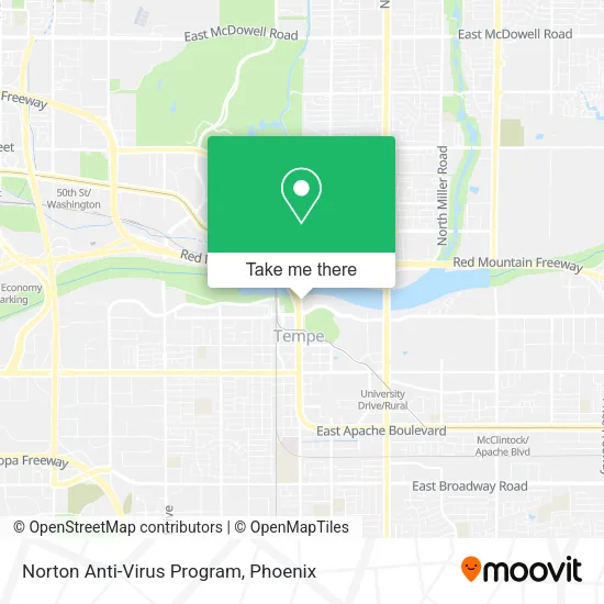 Norton Anti-Virus Program map