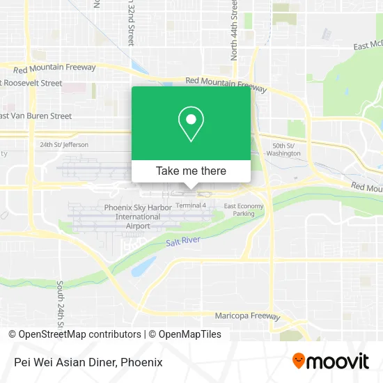 Pei Wei Asian Diner map