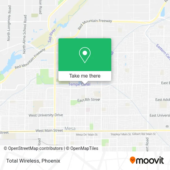 Total Wireless map