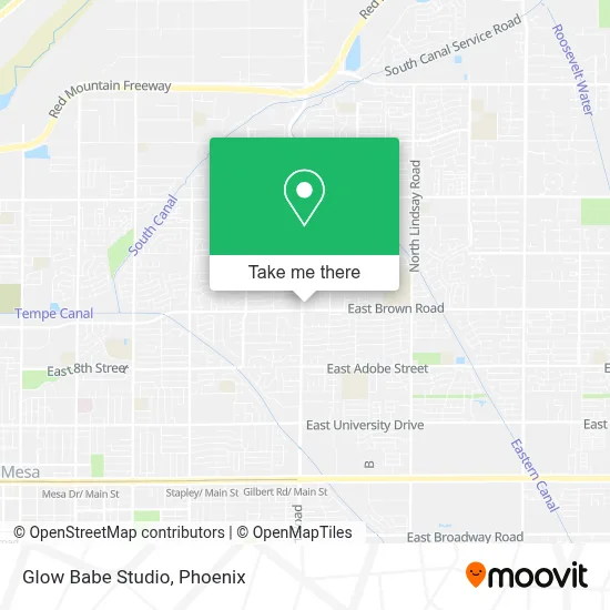 Glow Babe Studio map