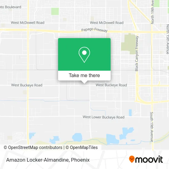 Amazon Locker-Almandine map