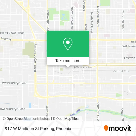 917 W Madison St Parking map