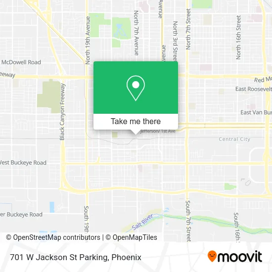 701 W Jackson St Parking map