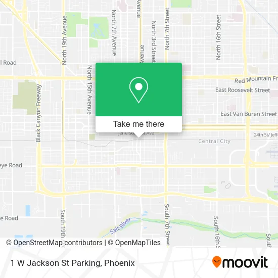 1 W Jackson St Parking map