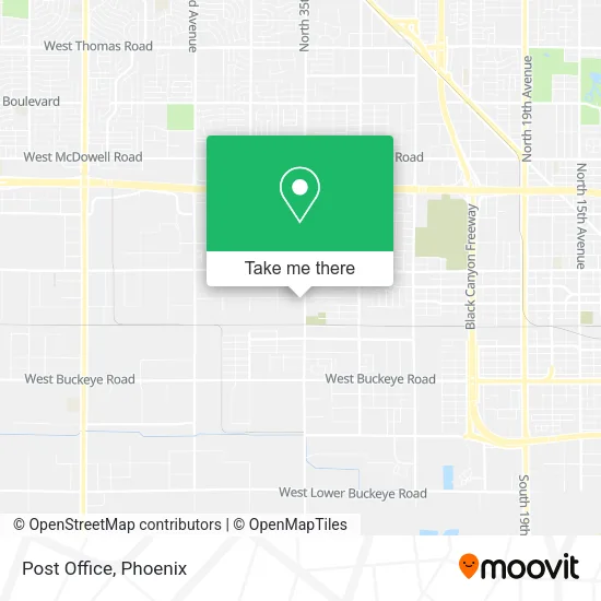 Post Office map