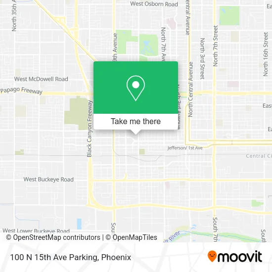 100 N 15th Ave Parking map
