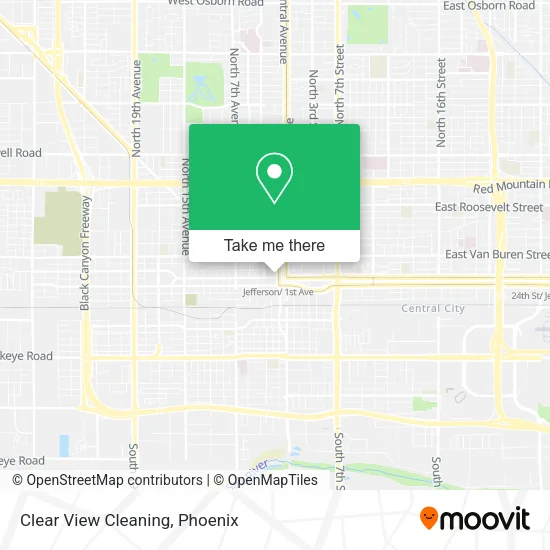 Clear View Cleaning map