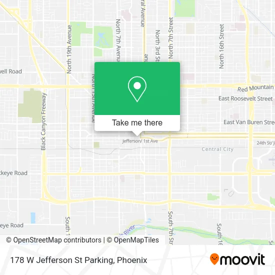 178 W Jefferson St Parking map