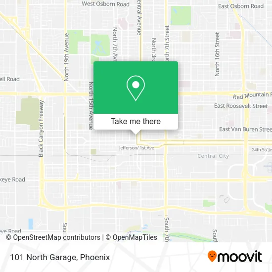 101 North Garage map