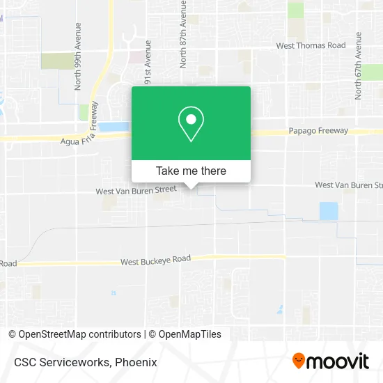CSC Serviceworks map