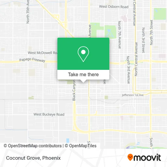 Coconut Grove map