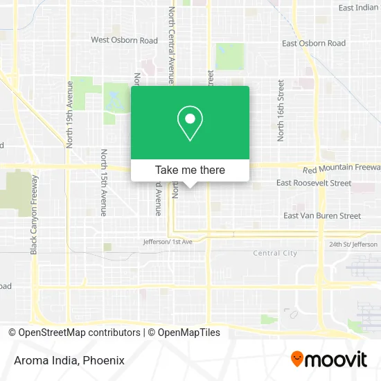 Aroma India map
