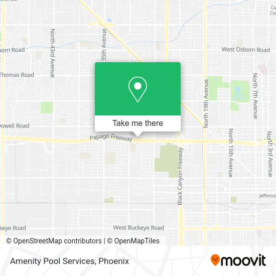 Amenity Pool Services map