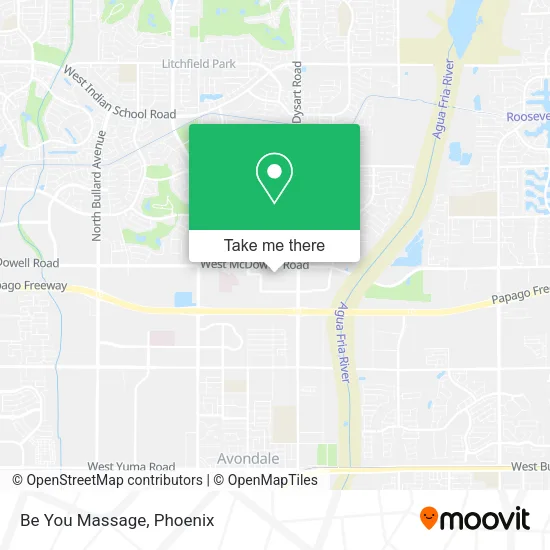 Be You Massage map
